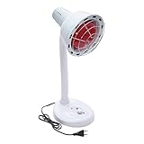 275W Tragbarer Infrarotlampe, Infrarot-Wärmestrahler rotlichtlampe wärmelampe Rotlicht Strahler Infrarotlichttherapie Behandlung von Erkältungen und Muskelverspannungen