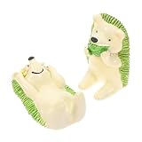 Gadpiparty 2 Stück Wandmontage Zahnputzbecherhalter ohne Bohren Kreativer Igel Zahnbürstenhalter mit Starker Klebekraft Multifunktional und Platzsparend für Badezimmerorganizer