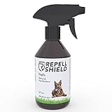 RepellShield Veganes Hundeschreck Spray - Mit unserem natürlichen und schonenden Fernhaltespray Hunde vertreiben, Harmloses Anti Hunde Spray als Hundeabwehr Gartenprodukt, Hunde Fernhaltespray - 250ml