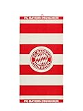 FC Bayern München | Duschtuch| Handtuch | Badetuch | Rot-Weiß | 140 x 70 cm