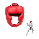 LNGJIN Rot kopfschutzboxen,Box kopfschutz,kopfschutz Kickboxen,Kopfschutz Boxen für Kickboxen,Karate Training Kopfbedeckung,Boxhelm,Boxhelm für Sparring,Taekwondo Karate Training Kopfbedeckung