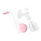 BESTonZON 1 Satz Manuelle Nippelspielzeug Stillsauger Handmilchpumpe Saugwerkzeug Für Muttermilch Handlose Saugpumpe Tpe Rosa