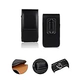 K-S-Trade Qualitativ & Innovativ Holster Gürteltasche Handy Hülle Schutzhülle Für LG Electronics K51 Handyhülle Leder Schwarz, 1x
