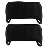 HONITANO 2 Stück Geräuschunterdrückender Ohrenschützer Schalldichte Ohrhörer Ohrenschützer zur Geräuschreduzierung Frauen Ohr -Wraps Schlafstirnband Ohrschützer Lärmausfallstirnband Black