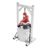 LENDISIY Obstpresse Hydraulische 12L, Fruchtpresse Weinpresse Edelstahl, Manuell Saftpresse Apfelpresse Beerenpresse Traubenpresse
