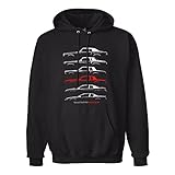 YIJIALIN Men's Monte Carlo Sport SilhouetteHistory Gabor Vida Transparent Hooded Hoodies Hoodie Pullover Sweatshirts Black S