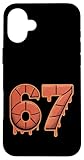 Do The Math 67 Drippy Halloween Nummer Basketball Muster Hülle für iPhone 16 Plus