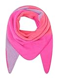 stylx Damen Schal XXL Dreieck Schal flauschig schal-tuch damen dicker dreieckstuch groß Wolle 3 FARBIG Farben kuschelig (v. fuchsia)