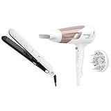 Rowenta Studio Dry Glow Haartrockner (2100 Watt), Rowenta Optiliss Haarglätter (Keramikbeschichtung)