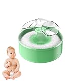 Puderquaste und Behälter – Baby-Körper-Kosmetikpuder, weiche Puderquasten-Aufbewahrungsbox, leichter Körperpuderquasten-Halter, Organizer, leerer Puderspender, hygienische Aufbewahrung für Babys und