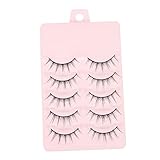 HAPINARY 5 Paar Natürliche Verlängerungswimpern Wiederverwendbare Künstliche Wimpern Für Einen Natürlichen Look Ideal Für Augenbrauen Simulation Leicht Anwendbar Und Langlebig