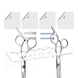 Scherenhalter – Acryl-Scheren-Organizer | Wandhalterung | Werkzeugständer mit 11 Schlitzen für Salon-Stylisten | Platzsparender Halter für Friseurläden Küche | Aufbewahrungslösung F0r Groomer