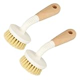 HAWILLOSCH 2st Topfbürste Aus Buchensisal Bürste Für Die Küche Spülbürste Kleine Scheuerbürste Schrubbbürste Zum Reinigen Von Geschirr Schrubber Reinigungsbürste Topfpalmenbürste Küchenwaren