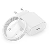 iPhone Ladegerät, 20W USB C Ladegerät Schnellladegerät & iPhone Ladekabel Schnellladekabel USB C auf Lightning Kabel 1+2M für iPhone 14 13 12 11 Pro/Pro Max/Plus, USBC Charger/Adapter/Netzteil/Stecker