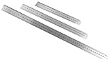 WELDINGER Edelstahllineale 3er-Set 200, 300 und 500 mm lang