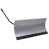 vidaXL Schneeschild für Rasentraktor Rasenmäher mit Adapter Anbausatz 3 Winkeleinstellungen Räumschild Schneepflug Schneeschieber 100cm