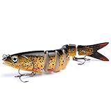 Angelzubehör Forellenköder Barsch Köder Hecht Köder Gummifische Angeln Wobbler Angelköder Bait Mehrgelenkiger Wobbler-Köder Model A