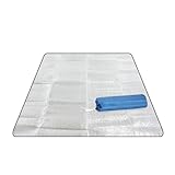 Wasserdichte Aluminiumfolie EVA Schlafen Matratze Matte Pad Für Outdoor Camping Wandern Reisen Silber Farbe Picknick Strand Pad 1
