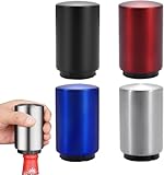 4 Stück Automatischer Flaschenöffner, Kapselheber Flaschenöffner, Flaschenöffner Edelstahl, Push-Down-Öffner Wein, Bier, Limonade, Kronkorkenöffner, Küchenzubehör, Bieröffner