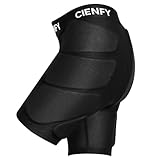 Cienfy Protektive Gepolsterte Shorts mit Eva Steißbeinpolster für Snowboard, Schlittschuh & Ski, 3D Hüftprotektor für Hüfte, Gesäß und Steißbein (Large)
