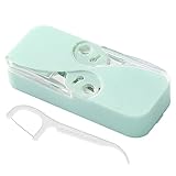 Luckxing Zahnseide Sticks Reise-Zahnseidenspender 12 Stück Einwegzahnseide Dental Floss Zahnpflege Zahnseide Zahnstocher Zahnreinigung zur Entfernung