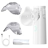 Inhalationsgerät, Tragbar Vernebler Set, Inhalationsgerät für Kinder und Erwachsene, Ultraleicht & Ultra Leise, Geeignet für Ausgehen und Heimgebrauch