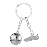 Thinp Schlüsselanhänger Fussball,Fußball Schlüsselkette,Sportfan Schlüsselanhänger,Fussballschuh Fußball Anhänger,Fußballschuhe Schlüsselanhänger,Fußball Schlüsselanhänger für Junge Kinder Geburtstag