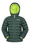 Mountain Warehouse Seasons Steppjacke für Kinder - Ultraleichte, warme, wasserdichte Steppjacke. Jungen & Mädchen Winterjacke mit Kapuze & Reißverschluss Khaki 9-10 Jahre