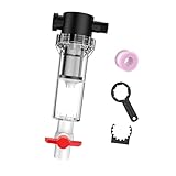 kowaku Aquarium Innenfilter Drainage Collector Zubehör 1/2' Gewinde Sediment Wasserfilter, 100 Maschen