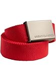 Urban Classics Unisex Canvas Belt red, one size