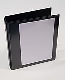 A6+ Ringordner Ringbuch Präsentationsordner Fotobuch Brilliant SCHWARZ mit Drahtniederhalter und Sichttasche vorn