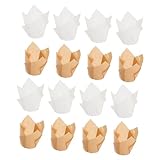 IMIKEYA 100st Tulpenkuchenbecher Cupcake-backpapier Liner Tulpenkuchenverpackung Tulpenpapiereinlagen Grün Muffinförmchen Aus Papier Kuppel Papierförmchen Für Muffinförmchen Kuchentasse