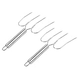 BESPORTBLE Edelstahl Truthahnheber und Grillgabel 2 Stück Große Fleischgabeln mit Ergonomischem Griff für Bbq Lamm Steaks Outdoor Grillen