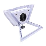 CFTGIW 2-Zoll-Schalenadapterhalterung für 38,5-mm-Rohr ABS-Metall Tragbarer Außenschüssel-Montagesatz mit /4-Zoll-Adapter für Autodachschüssel mit Halterungsdesign 2 I-Schalenhalt