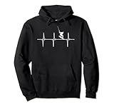 Kitesurfing EKG Herzschlag Kite Puls Frequenz Pullover Hoodie