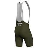 Lo.gas Herren Radfahren Bib Shorts, Radfahren Shorts für Männer Gel gepolstert mit Taschen, Road Shorts atmungsaktiv Quick-Dry,Grün,M