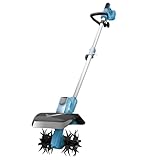 Akku-Bodenhacke und Kultivator, Akku Gartenfräse für Maki-t Akku 18V, Motorhacke mit 20cm Arbeitsbreite,15 cm Arbeitstiefe, Akku Bodenhacke für Bodenbearbeitung (Akku Nicht Enthält)