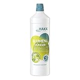 HAKA Blumendünger flüssig, 1L, stärkt Pflanzenwachstum & Blütenbildung, Universal Flüssigdünger für Zimmer-, Balkon- & Gartenpflanzen, für Obst & Gemüse, vegan, ohne Phosphat, umweltfreundlich