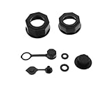 ELAYARD Hex mutter Gewinderohr mit Flexiblem Ausguss und Entlüftungskappen Auslaufsichere Tankdüse für Benzinkanister Kompatibel mit Kraftstoff Dieseltanks Robust und Vielseitig