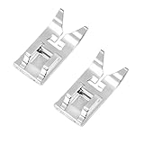 2 Stück Nähfüße,Nähmaschine Nähfuß Metall,Multifunktions Nähmaschine Fuß,Stichfuß Haushalt Nähfuß Geradem Stich,Schnappnähfuss Geradstichnähfuss für Meisten Nähmaschinen Inländische