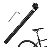LALAGO Fahrrad-Sattelstütze 31.6mm Aluminium Sattelrohr Sattelstange 400mm für Mountainbikes Rennrad Bike Track