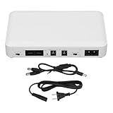 Walfront 8000 -mAh Mini UPS Battery Backup Unterbrechbar Stromversorgung für Routermodem mit 5 V 9V 12 V 15 V 24 V Ausgangspoe und USB -Ladung (EU-Stecker)
