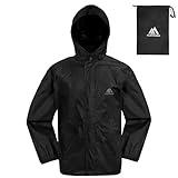 flintronic Unisex Kinder Faltbare Regen, Kinder Regenjacke, Wasserdichte Kinderjacke, Wind-und wasserdicht Regenmantel, M (9–10 Jahre)