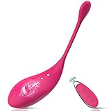 Defomy Vibrationseier für Frauen, Vibro ei Vibratoren für Sie Klitoris und G-punkt mit stoßfunktion, Funk Sex Spielzeug für Paare(Rosenrot)…