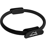 CampTeck U6932 - doppelgriffiger Pilatesring Yoga Ring Widerstandsring - Yoga Fitnessstudio Trainings Doppelband Kreis - Schwarz