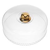 MUCKLILY Runder Kuchendeckel 28cm Transparent Kunststoff Bruchfeste Kuchenglocke mit Frischeschutz für Gebäck Desserts und Käseplatten Leichte Servierhaube für Partys und Catering