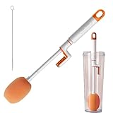 Flaschenbürsten-Set | Multifunktions-Drehwerkzeug mit langem Griff | Reinigungsset für Flaschen – für Trinkflasche, Tasse, Thermobecher, Mixer, Entsafter, Karaffe, Glas