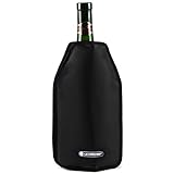 Le Creuset, Aktiv-Weinkühler für Wein oder Champagner, Schwarz, Wasserabweisender Stoff, 22 x 15.5 x 2.1 cm, WA-126, 59142010006068