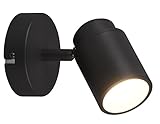 Trio Leuchten Bad Spot Angelo 880400132, Metall Schwarz matt, exklusiv Leuchtmittel 1x GU10