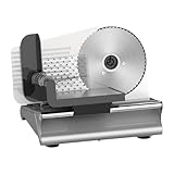 LOVIVER Elektrischer Allesschneider, 0–15 mm einstellbare Dicke, leicht zu reinigen, Fleischschneidemaschine für den gewerblichen Gebrauch